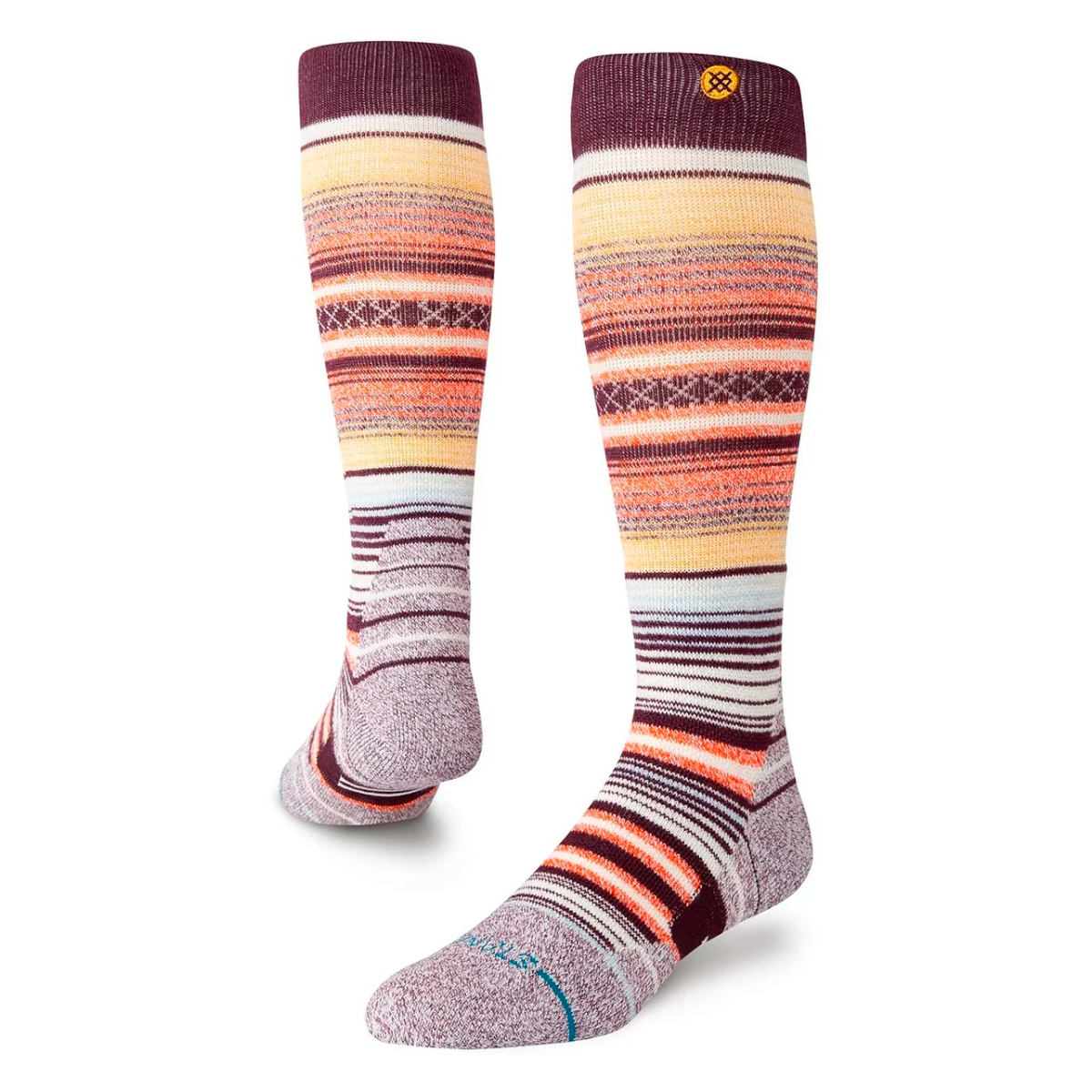 Stance Sock Snowboard Curren Over The Calf Wine-0