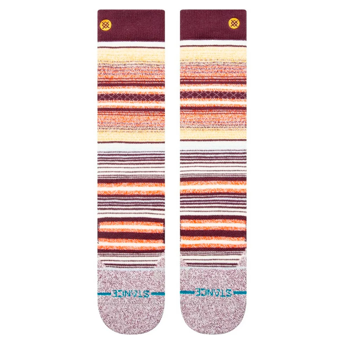 Stance Sock Snowboard Curren Over The Calf Wine-1
