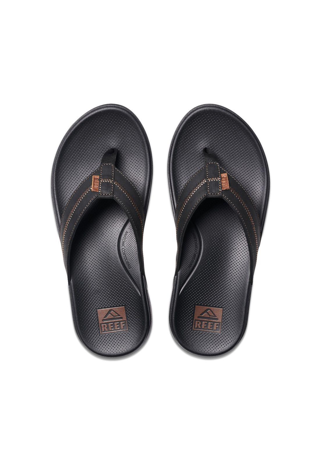 Sandalia Reef Men Cushion Phantom  2.0 Leather Black Coffee-2