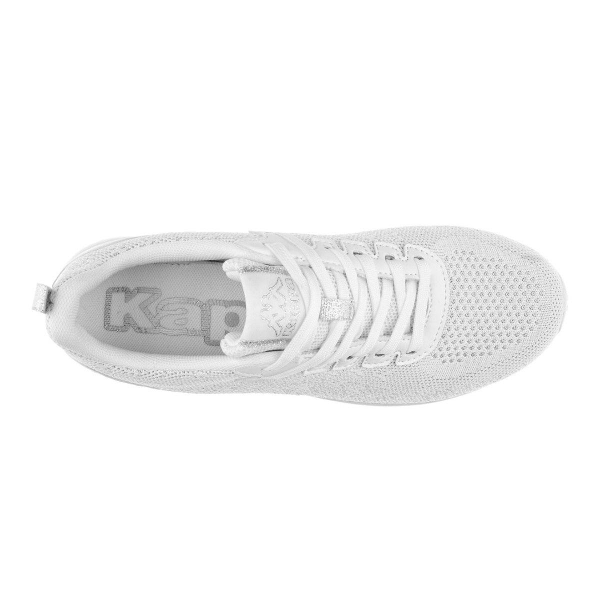 Zapatilla Women Kappa Logo Rostiew White Grey Silver-3
