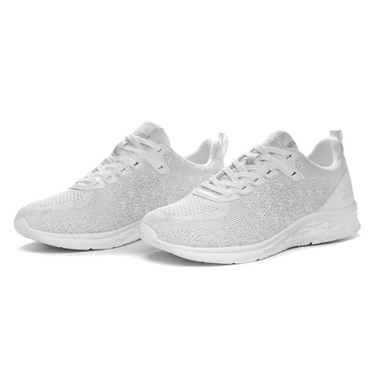 Zapatilla Women Kappa Logo Rostiew White Grey Silver-4