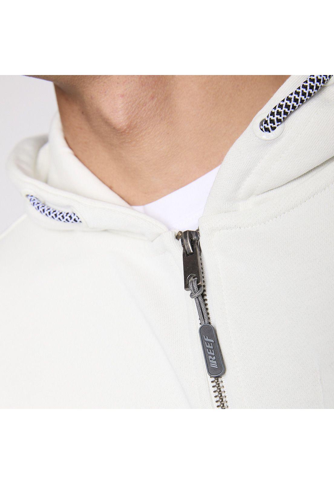 Polerón Reef Men Full Zipper Beige-5