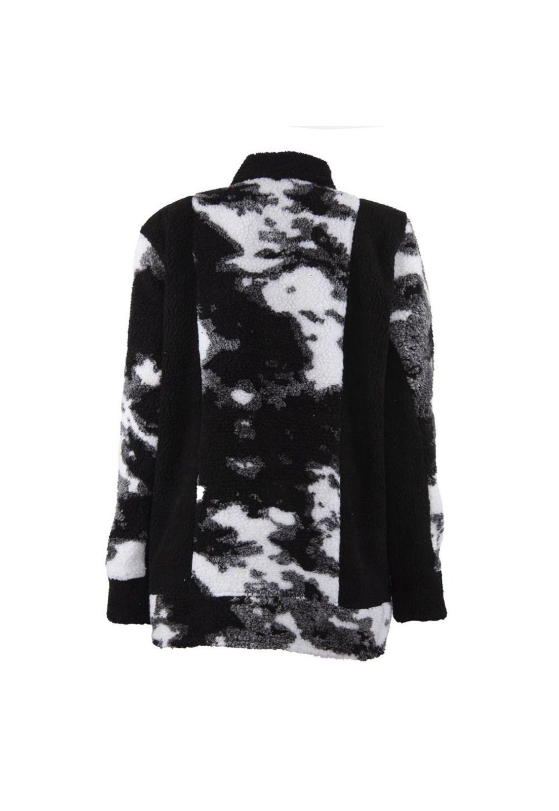 Chaqueta Miscelanea Negro Blanco con broches Reef-2
