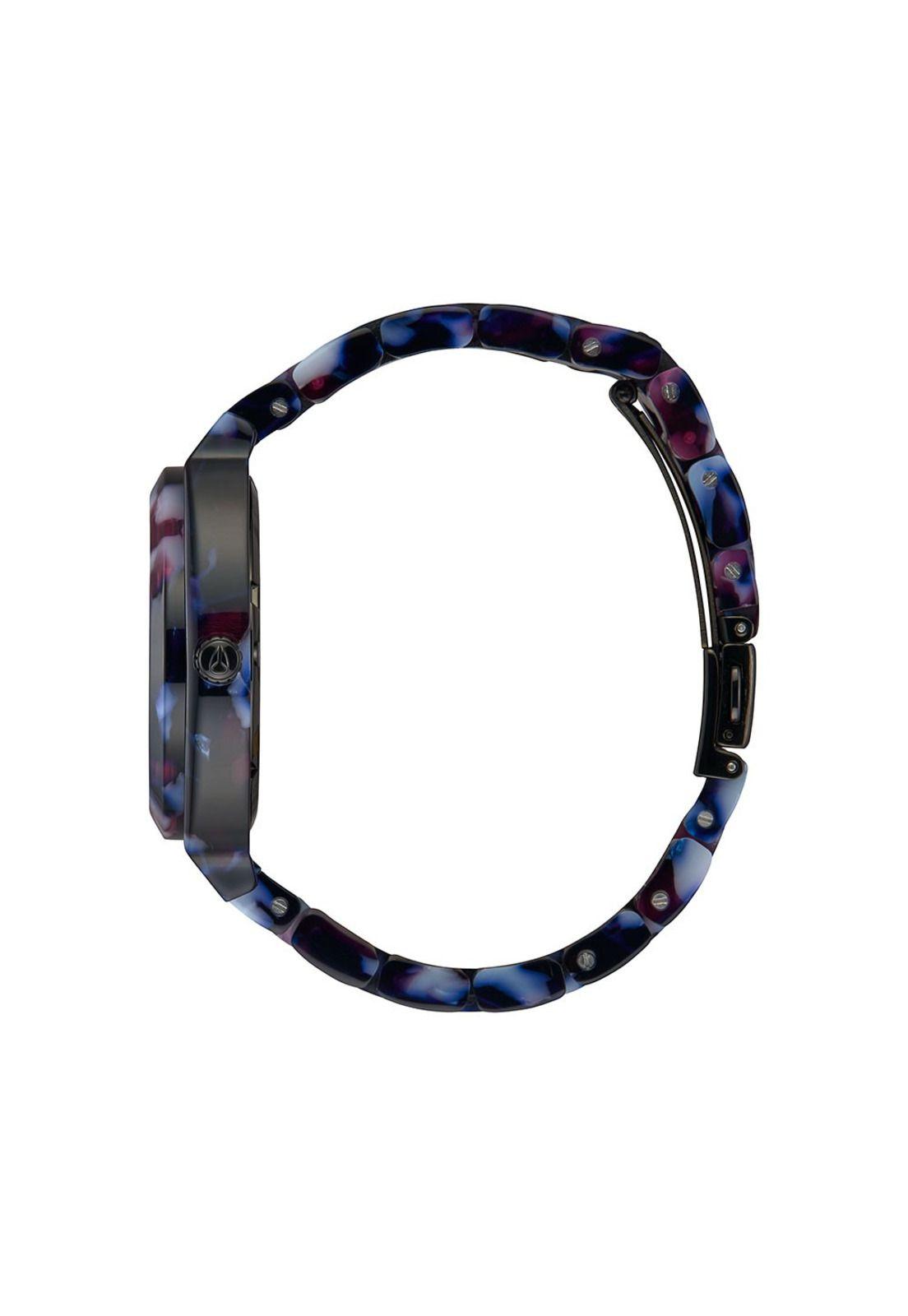 Reloj Time Teller Acetate Black Multi Nixon-1