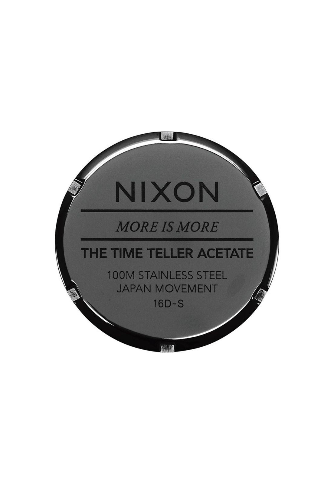 Reloj Time Teller Acetate Black Multi Nixon-3