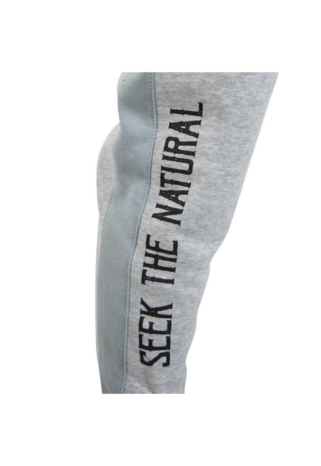 Pantalón Buzo Men Grey "Seek The Natural"-3