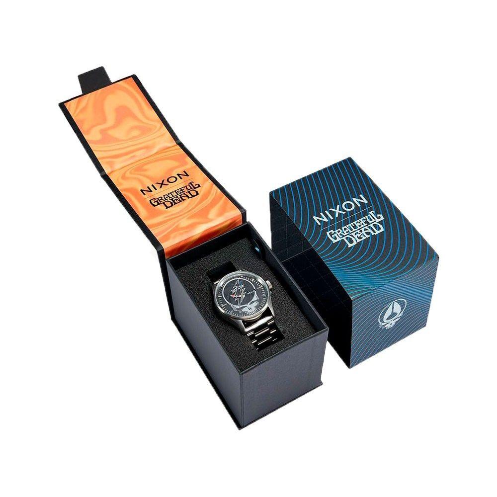 Reloj Grateful Dead Sentry St Black Silver Nixon-4