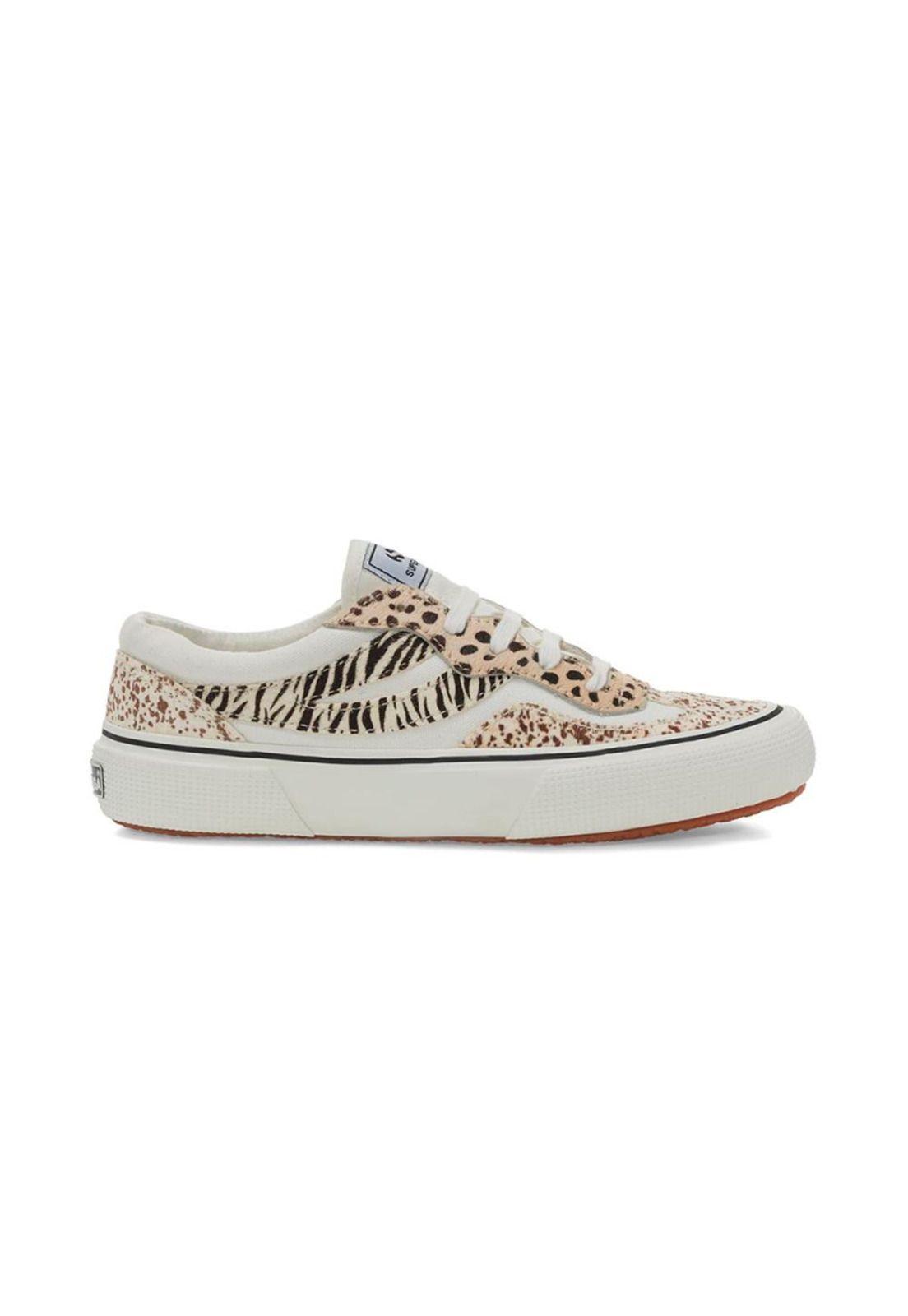 Zapatilla 2941 Revolley Calfhair White Microleopard-0