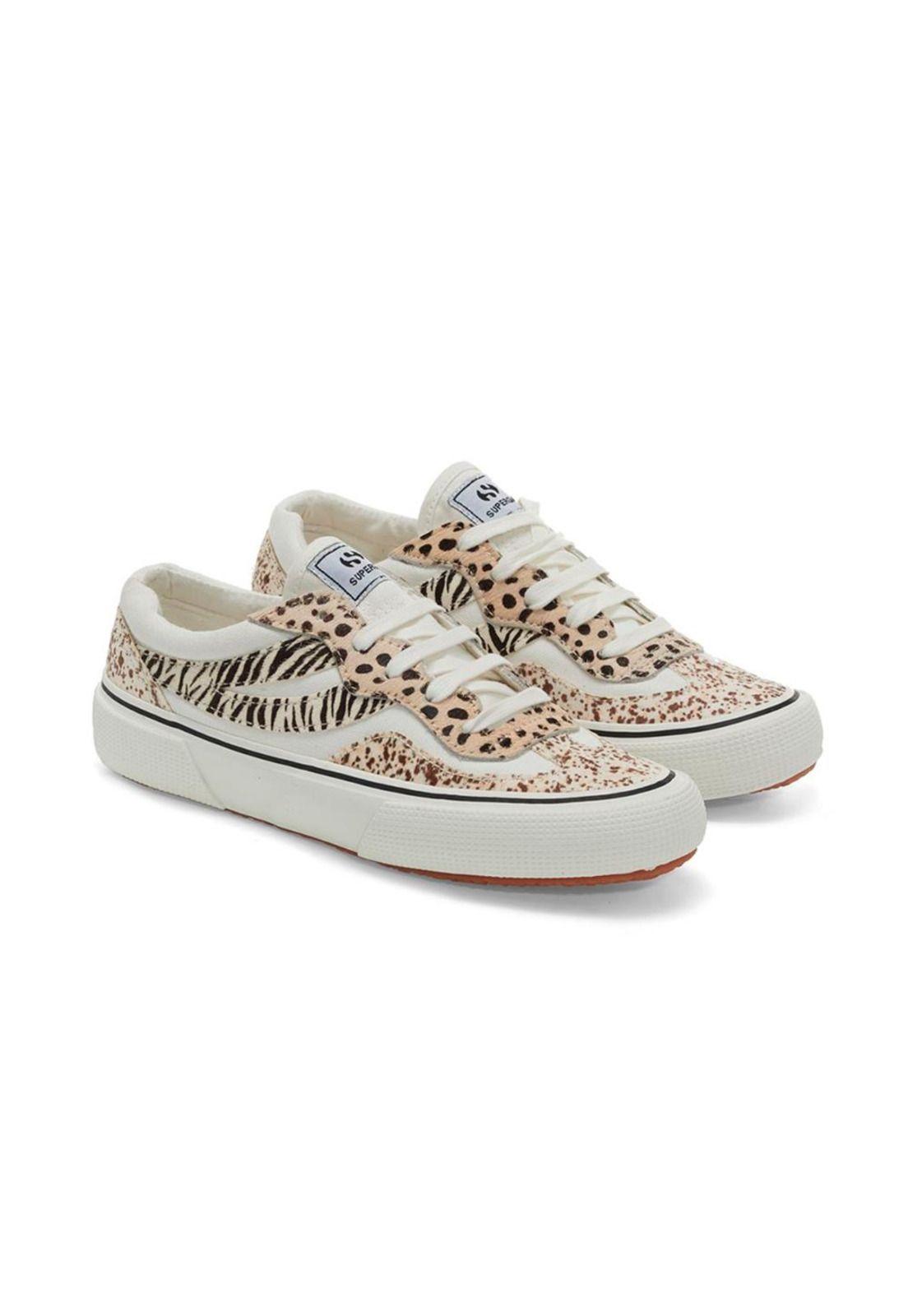 Zapatilla 2941 Revolley Calfhair White Microleopard-1
