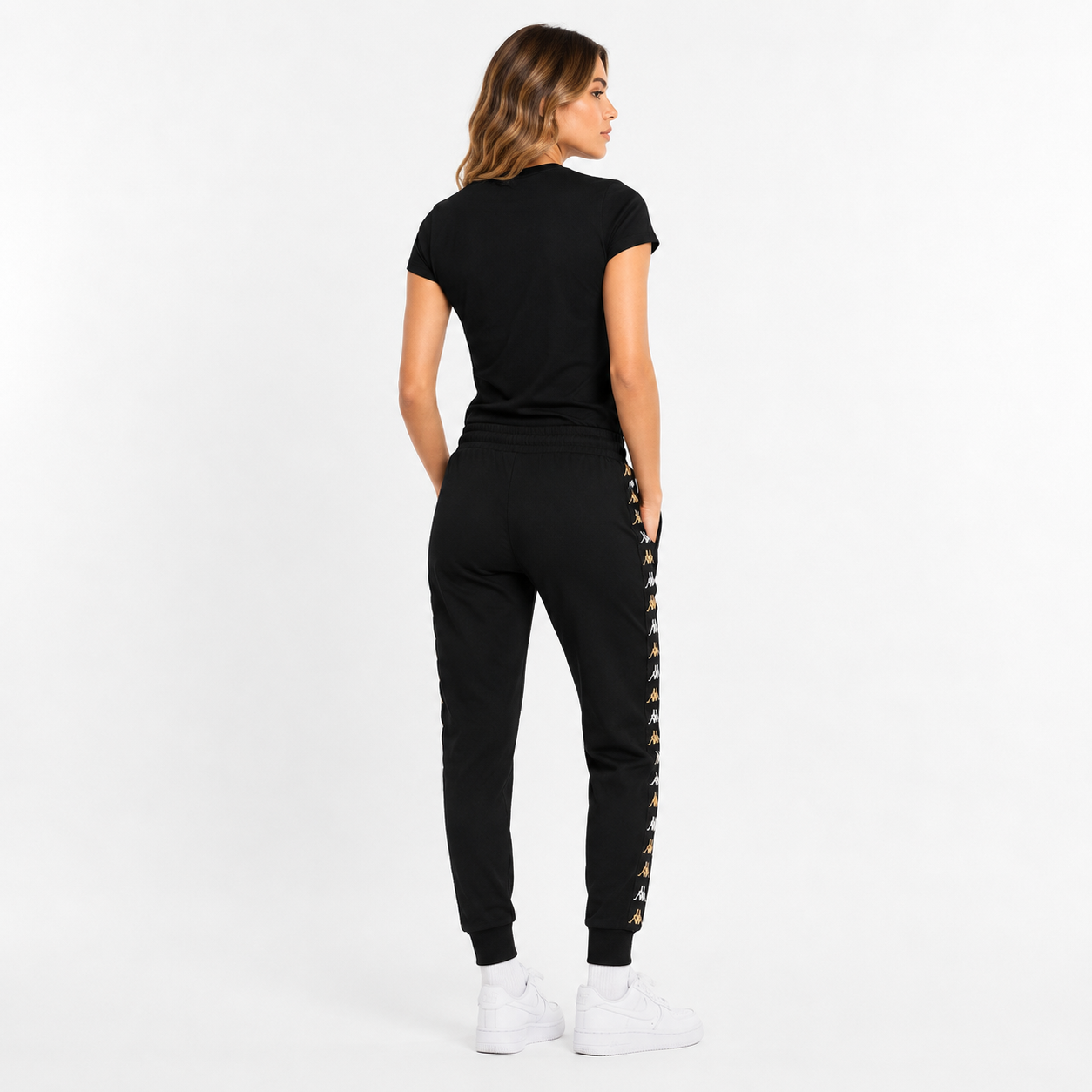 Pantalon Banda Beicegel Women Black Yellow Brown-1