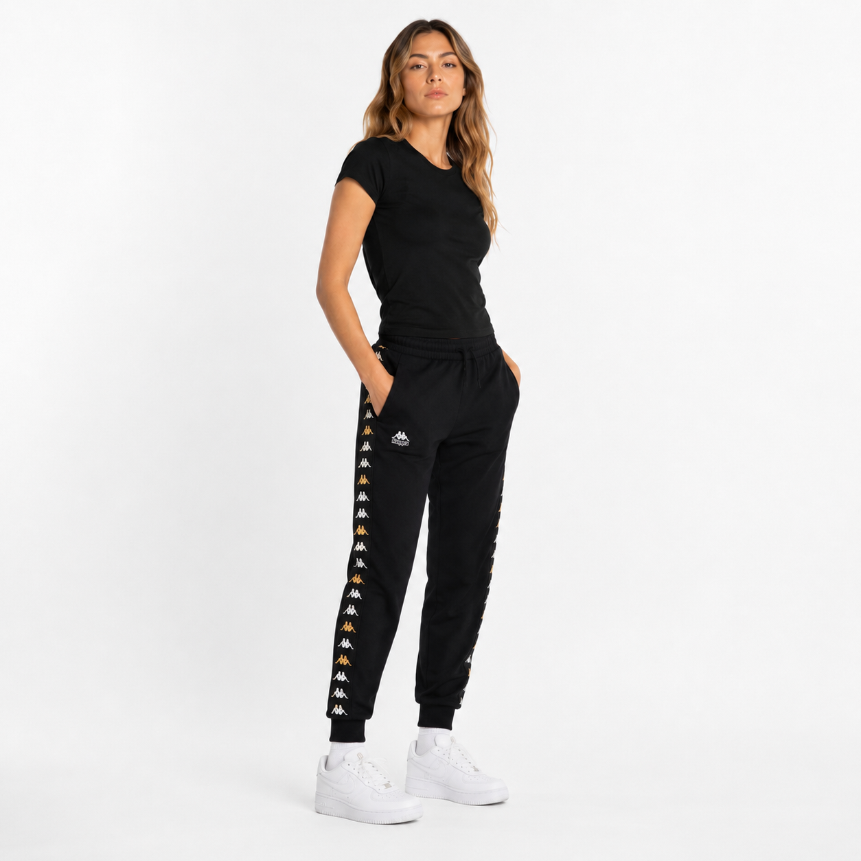 Pantalon Banda Beicegel Women Black Yellow Brown-2