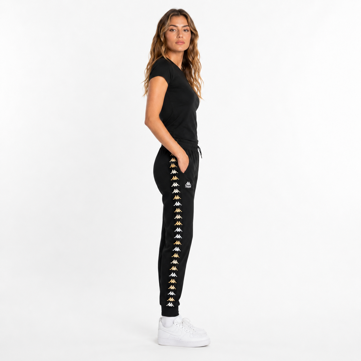 Pantalon Banda Beicegel Women Black Yellow Brown-3