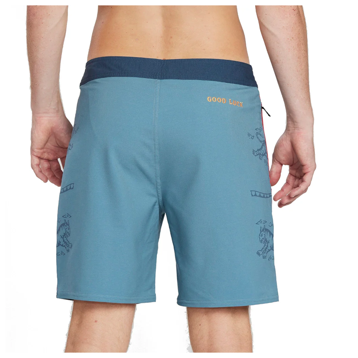 Traje de baño Men IPD Good Luck 18" 1 Fit Moody Blue-2