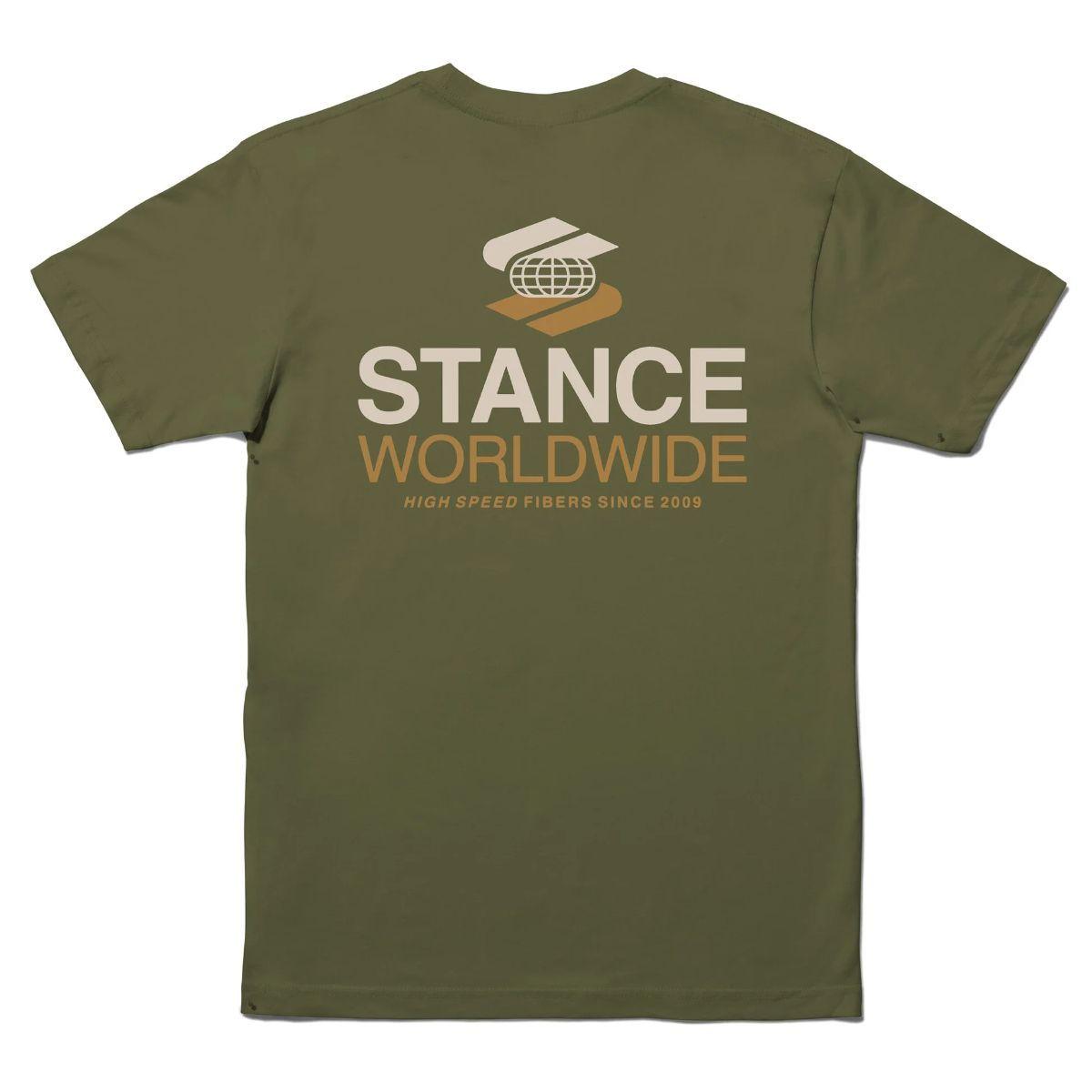 Polera Stance Worldwide Olive-1