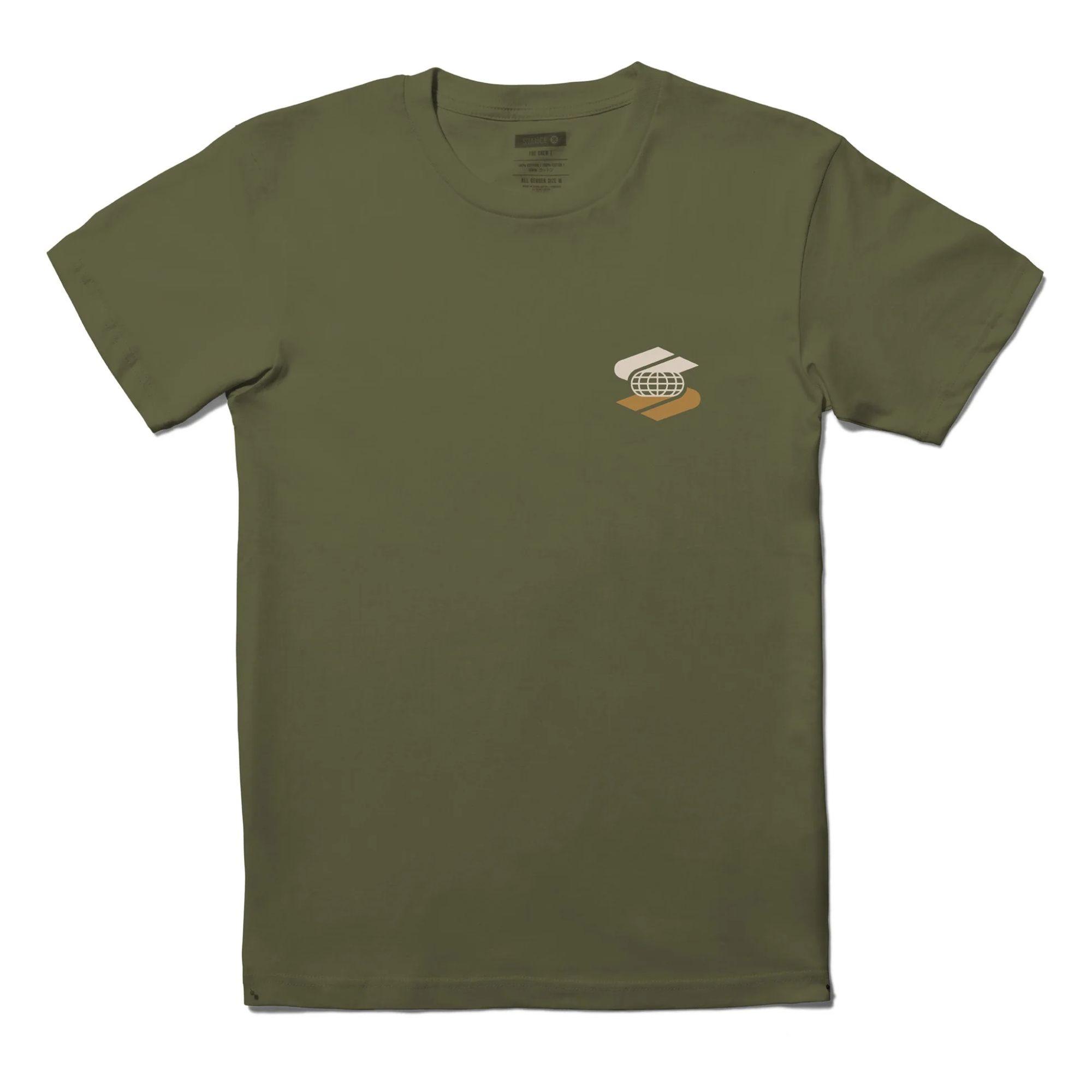 Polera Stance Worldwide Olive-0
