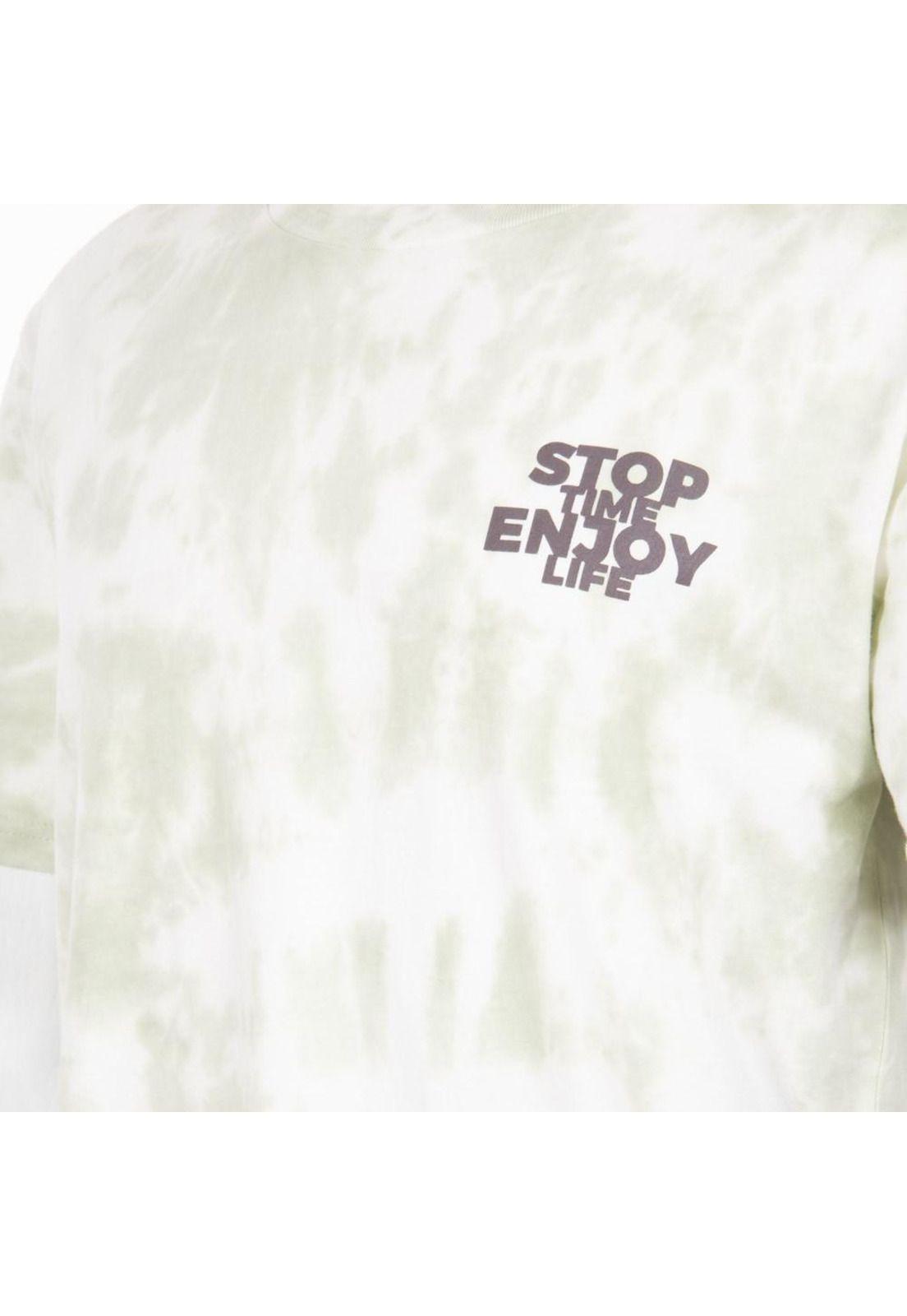 Polera Verde tyedie Stop Time Enjoy Life Nixon-3