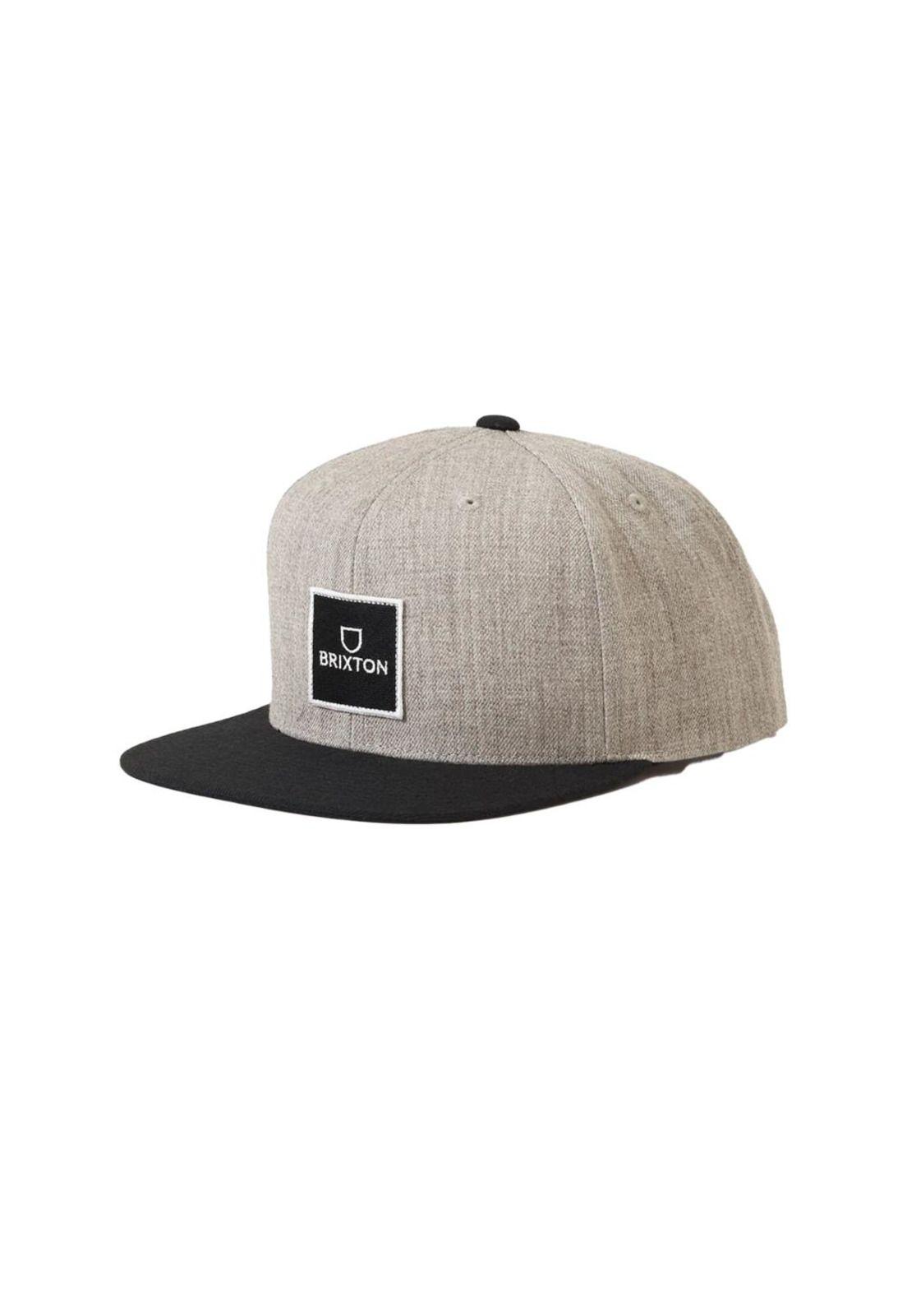 Jockey Alpha Square M Snapback Heather Grey Black-0