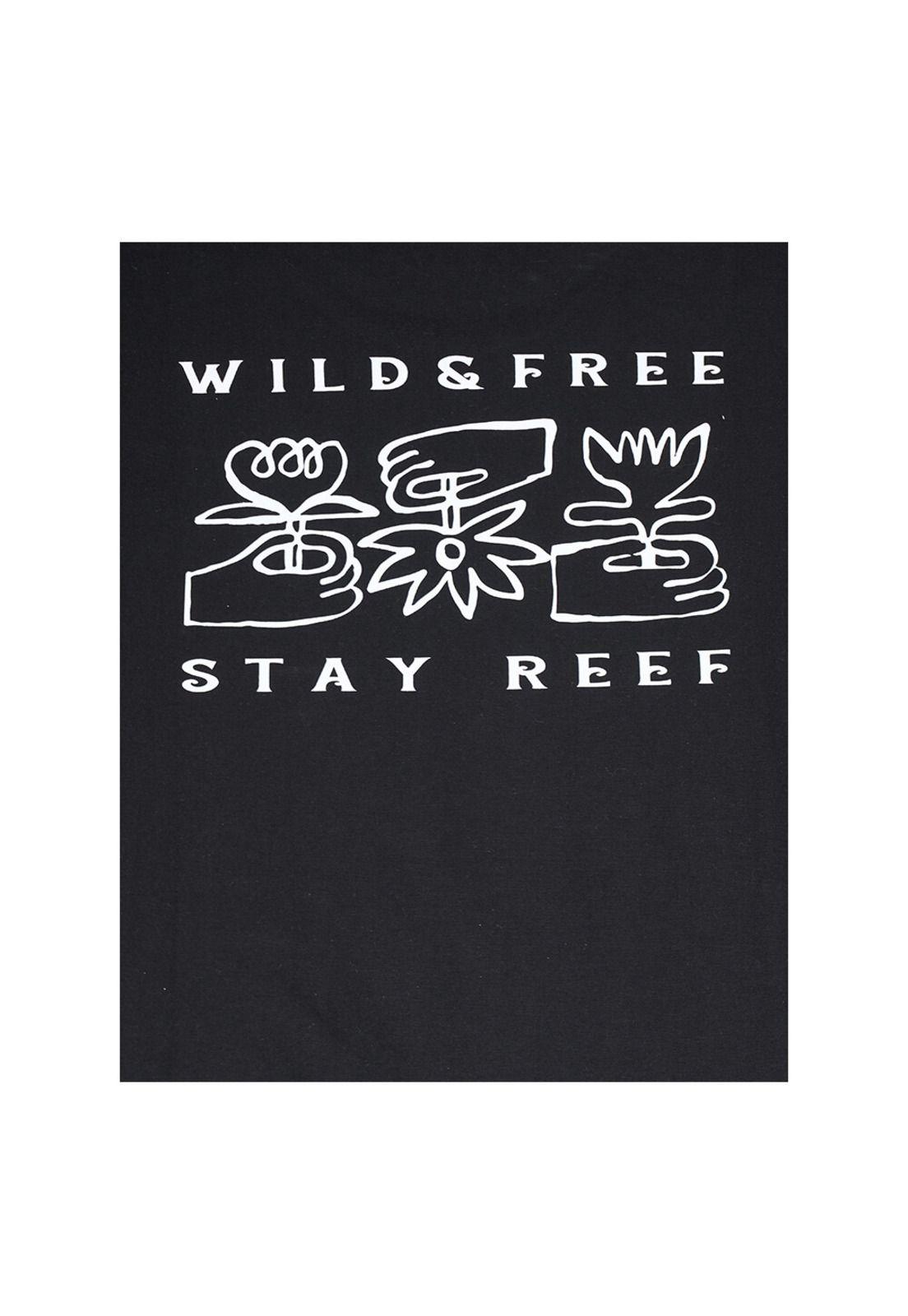 Polera Reef Men Wild and Free Black-2