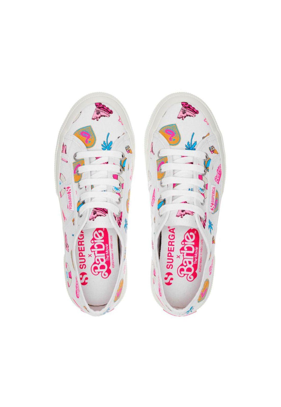 Barbie x Superga 2750 Zapatilla White Summer Print-3