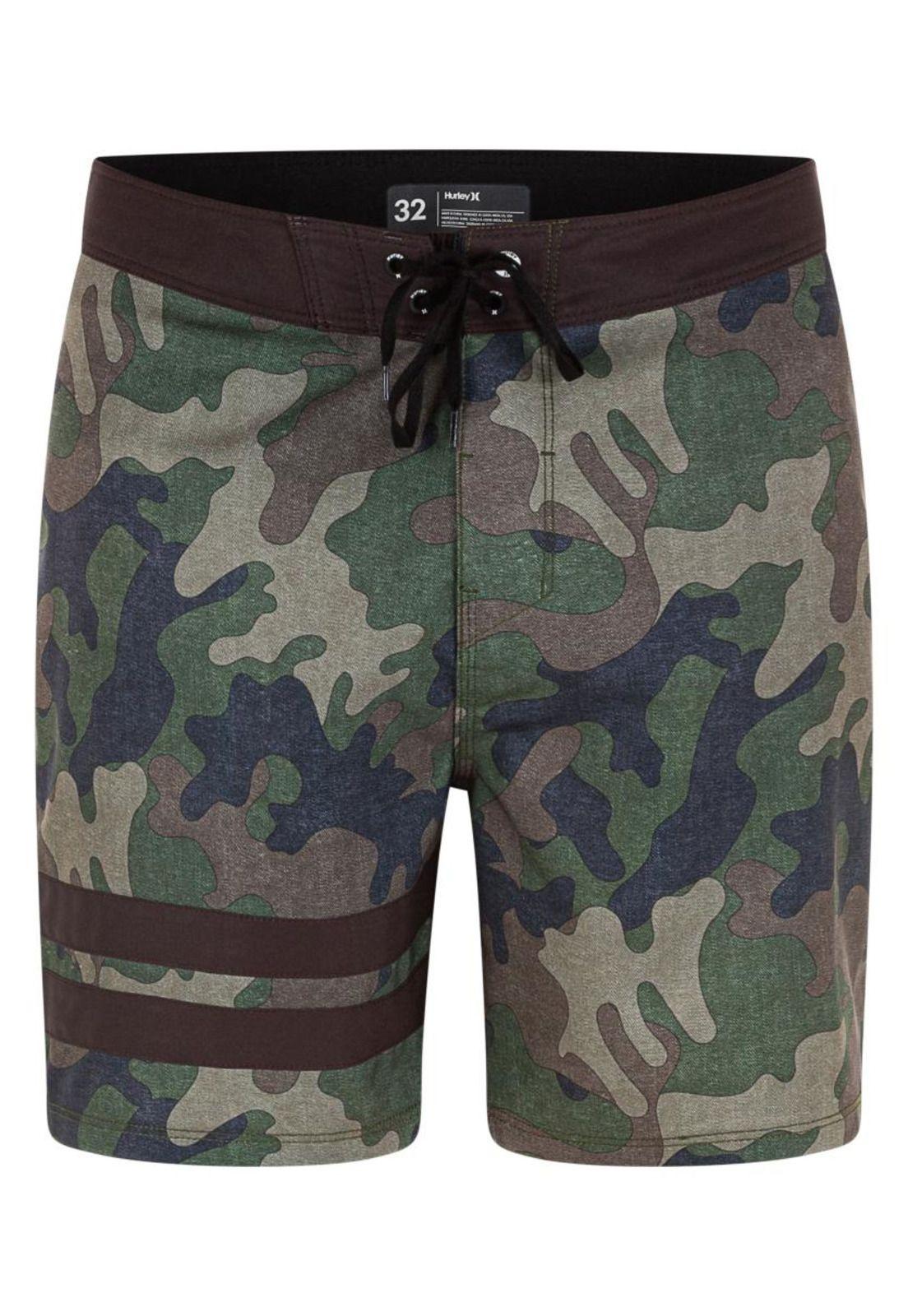 Short Block Party 2.0 Icon 18 Camo Olive Hurley-0