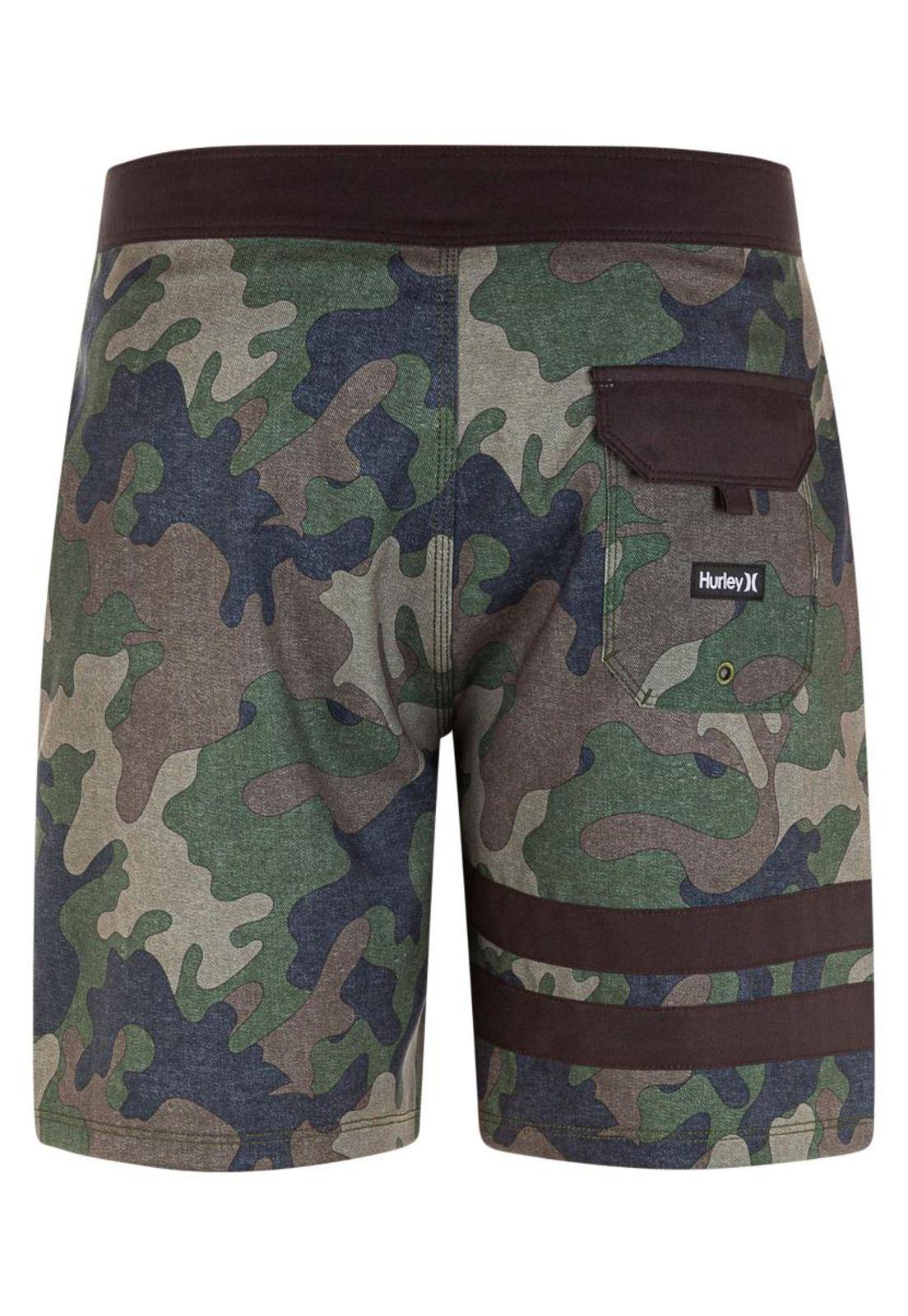Short Block Party 2.0 Icon 18 Camo Olive Hurley-1