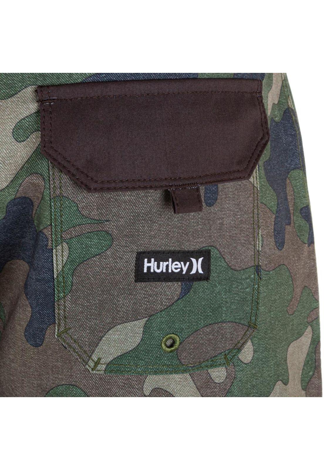 Short Block Party 2.0 Icon 18 Camo Olive Hurley-2