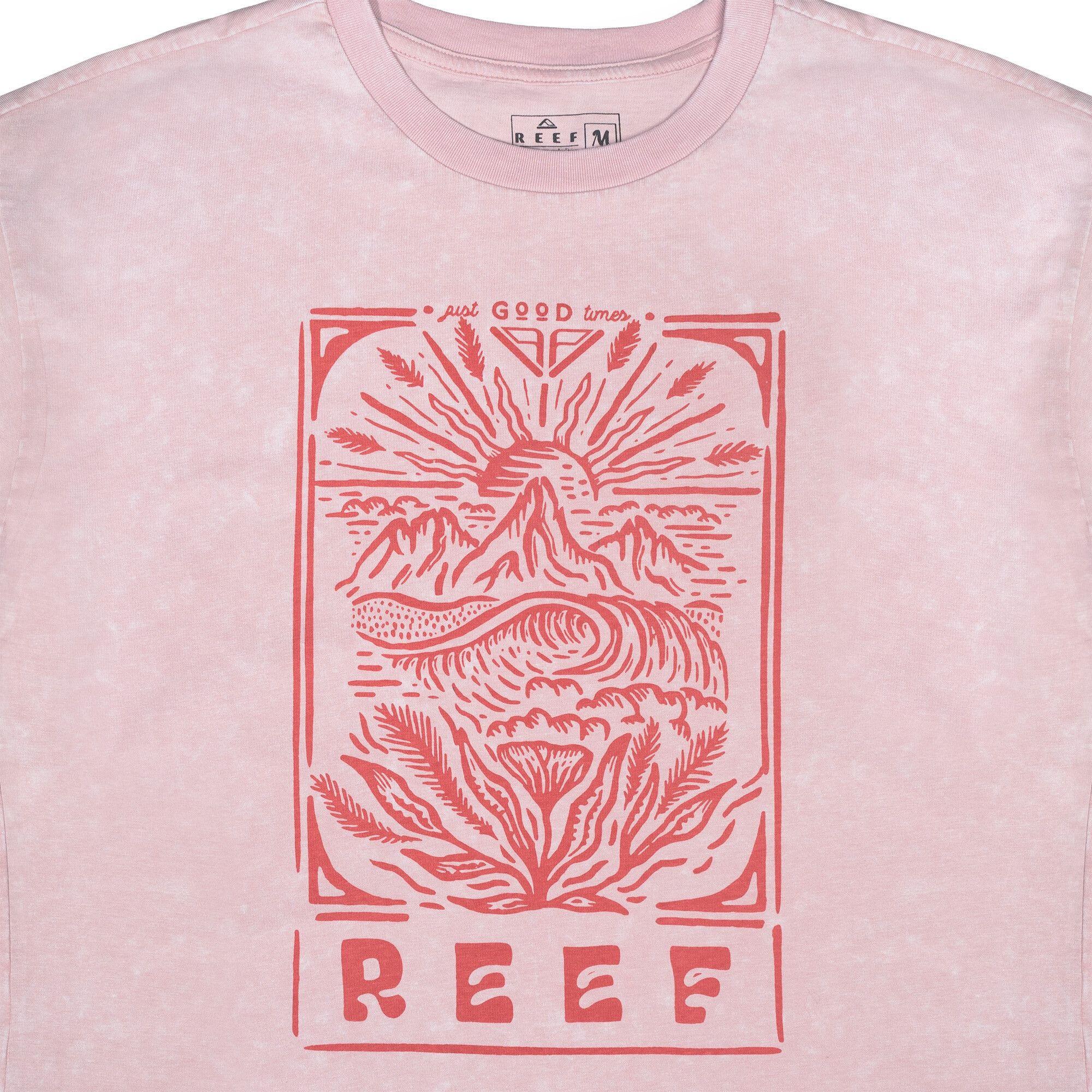 Polera Reef Women Waves Pink Red-2