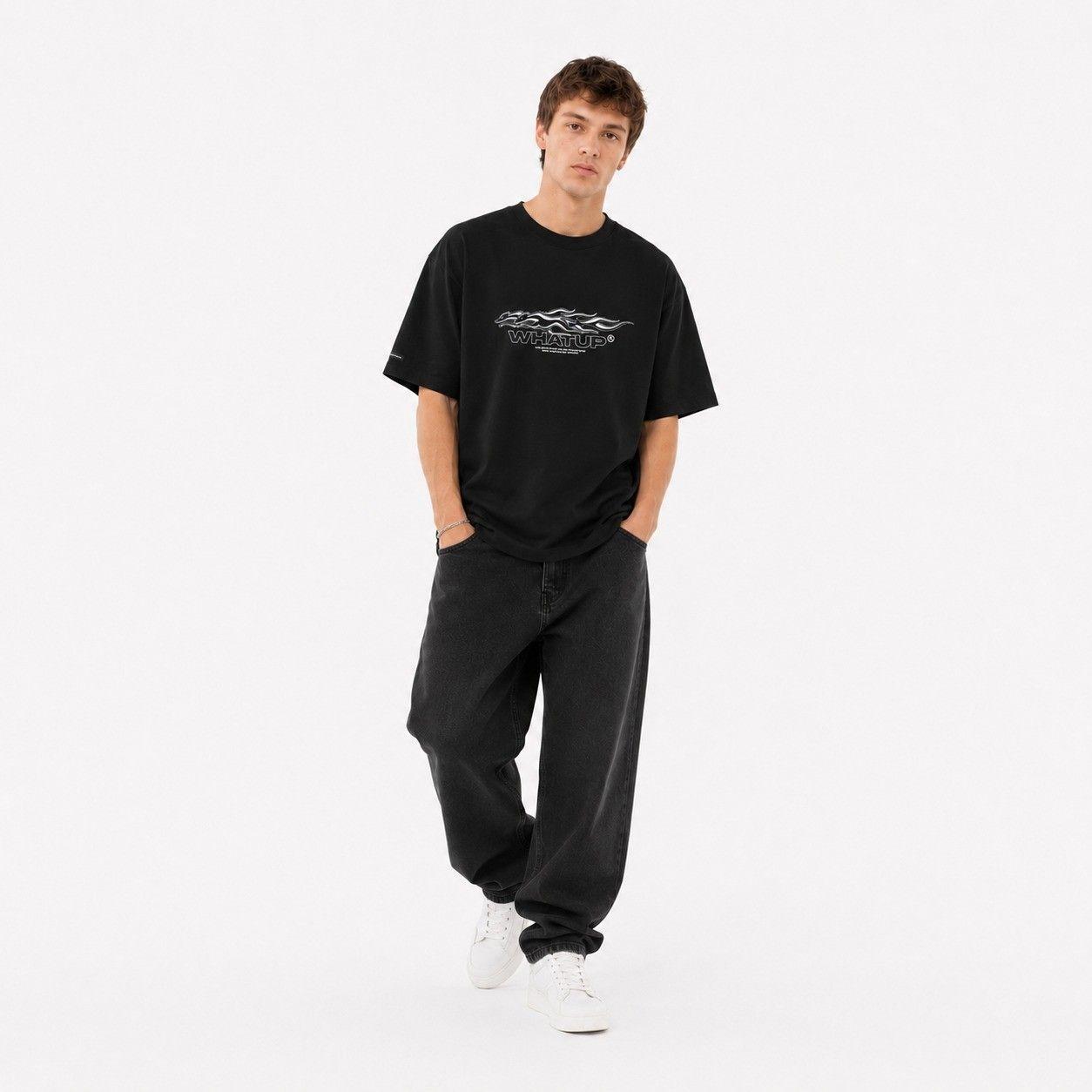 Polera Whatup Hombre Dream Big Black-0