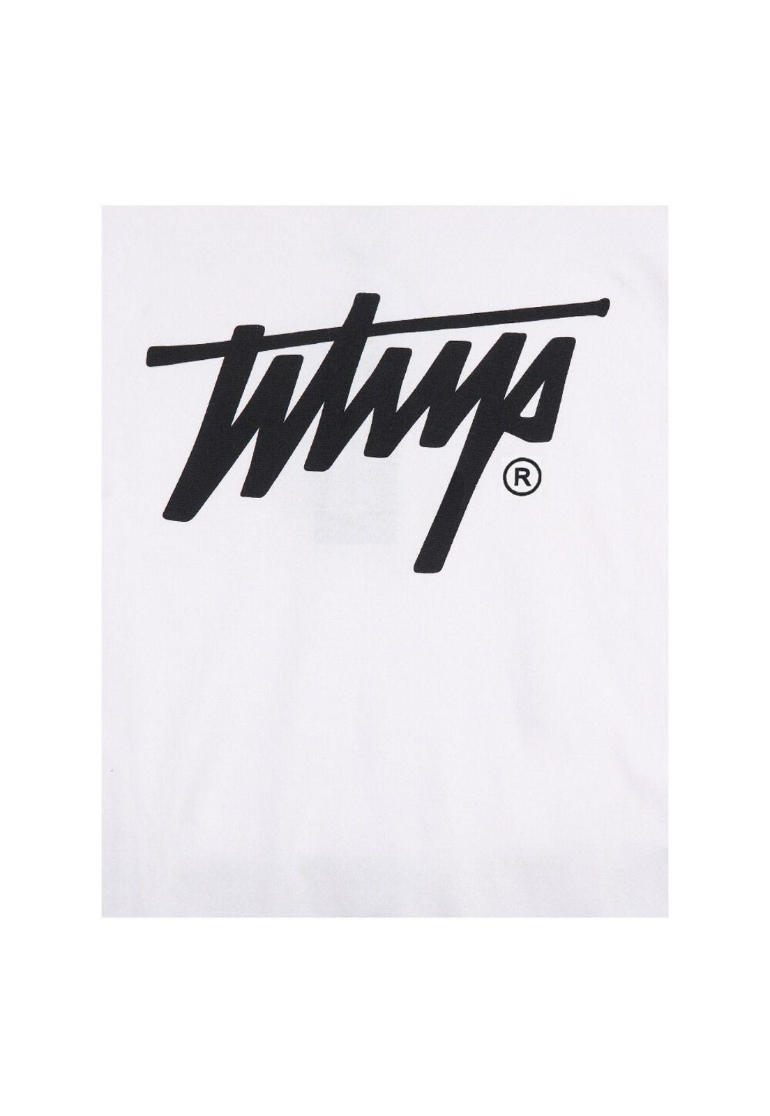 Polera Whatup Hombre Icon Logo White Black-2