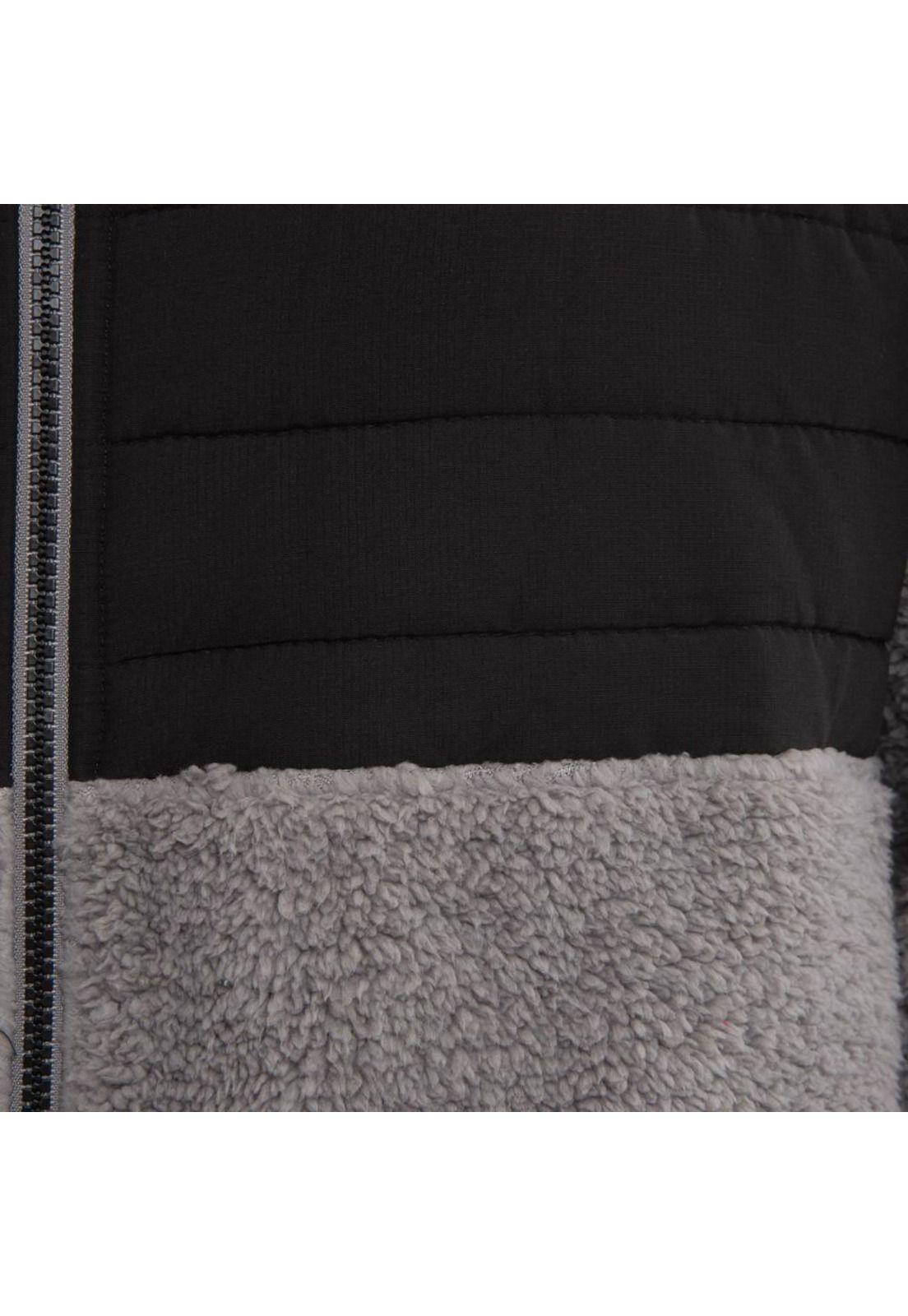 Poleron Sherpa Men Full Zip  Black Grey-3