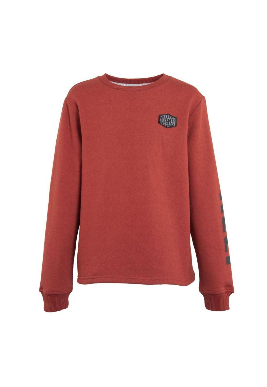 Poleron Kids Crew "Stop Time Enjoy Life" Burgundy Black-0