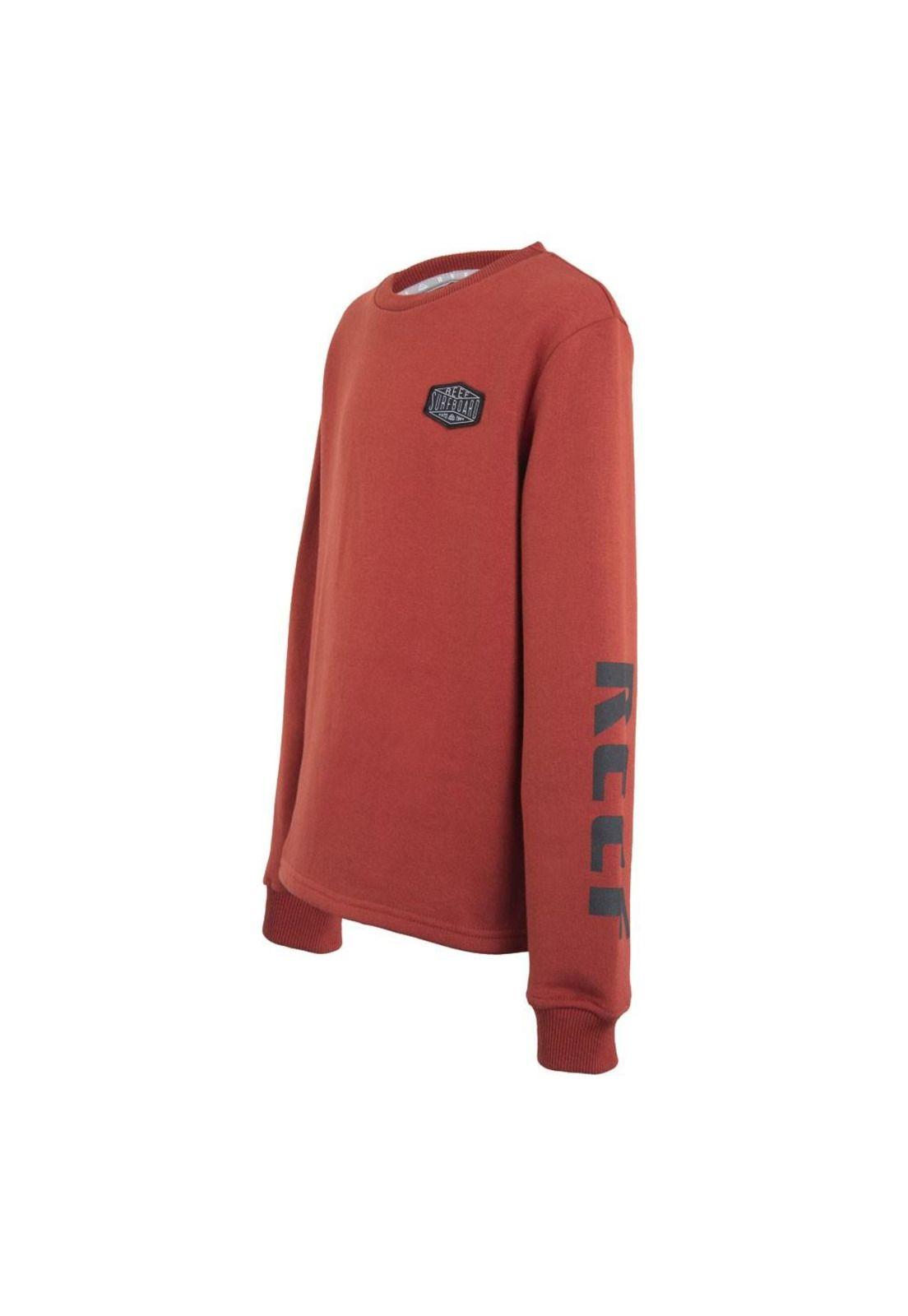 Poleron Kids Crew "Stop Time Enjoy Life" Burgundy Black-1