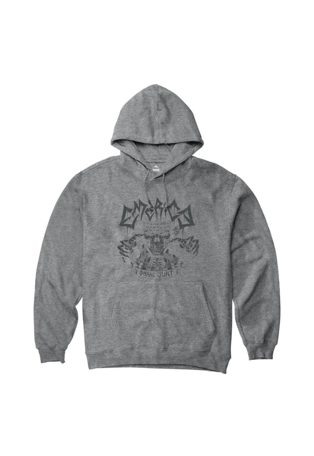 Poleron Men x Shake Junt Skull Grey Heather Hoodie-0