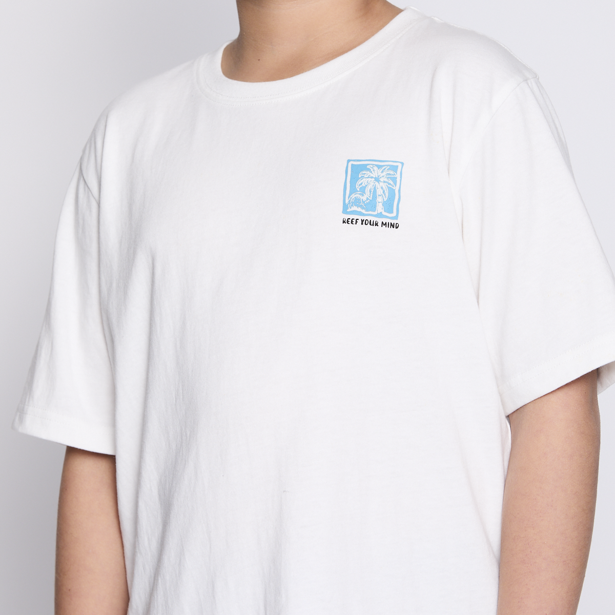 Polera Reef Kids Tiny Print White-4