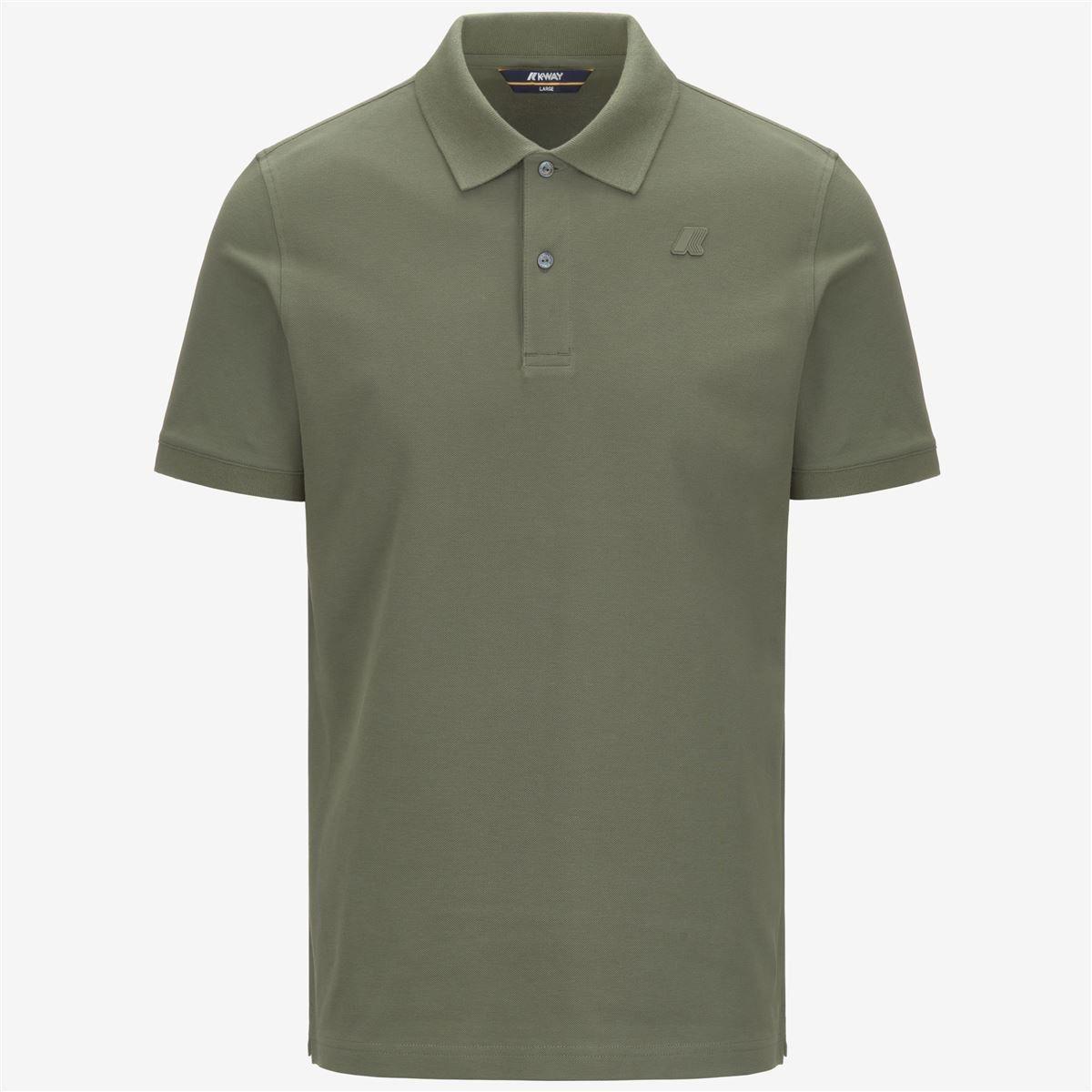 Polera K-Way Men Amedee Pique Green Lichen-0