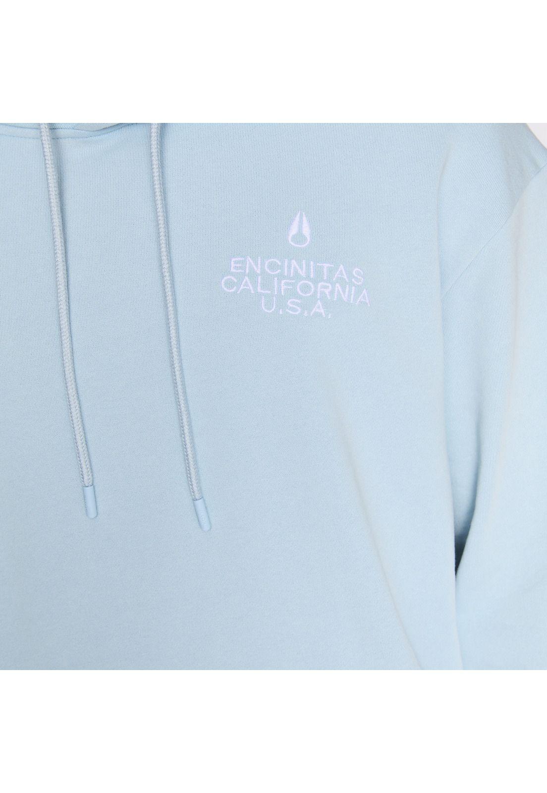 Polerón Nixon Men Hoodie Encinitas Light Blue-3