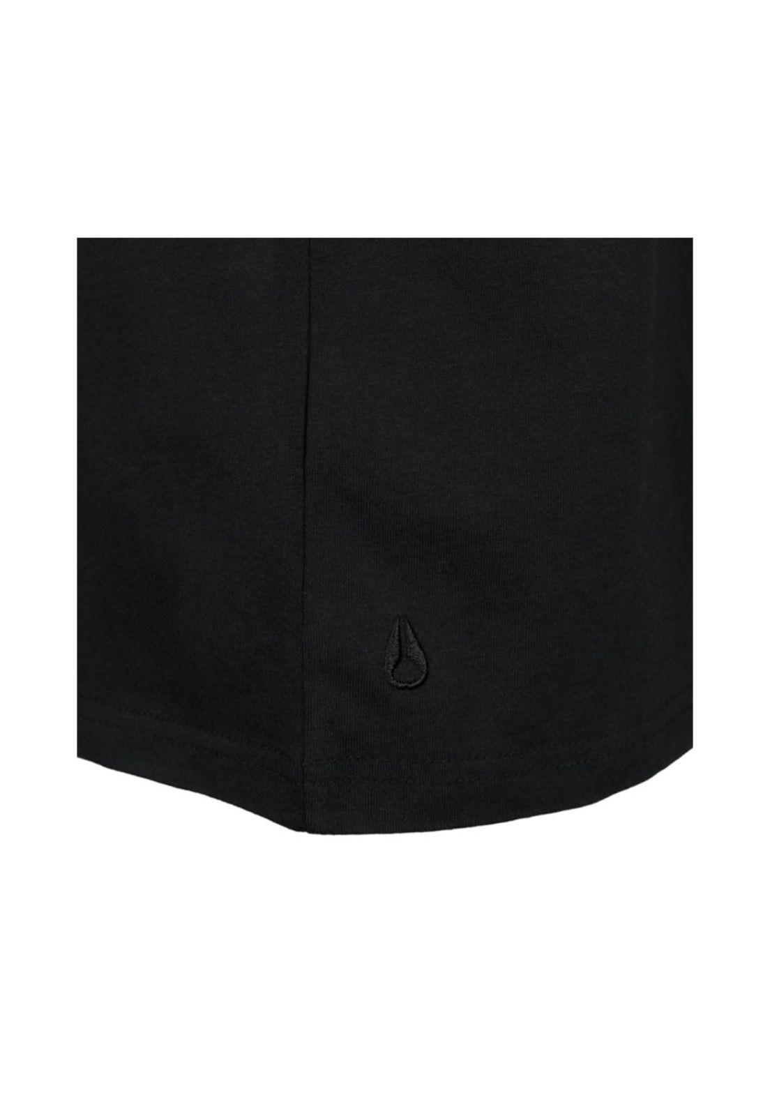 Polera Nixon Men Small Logo All Black-3
