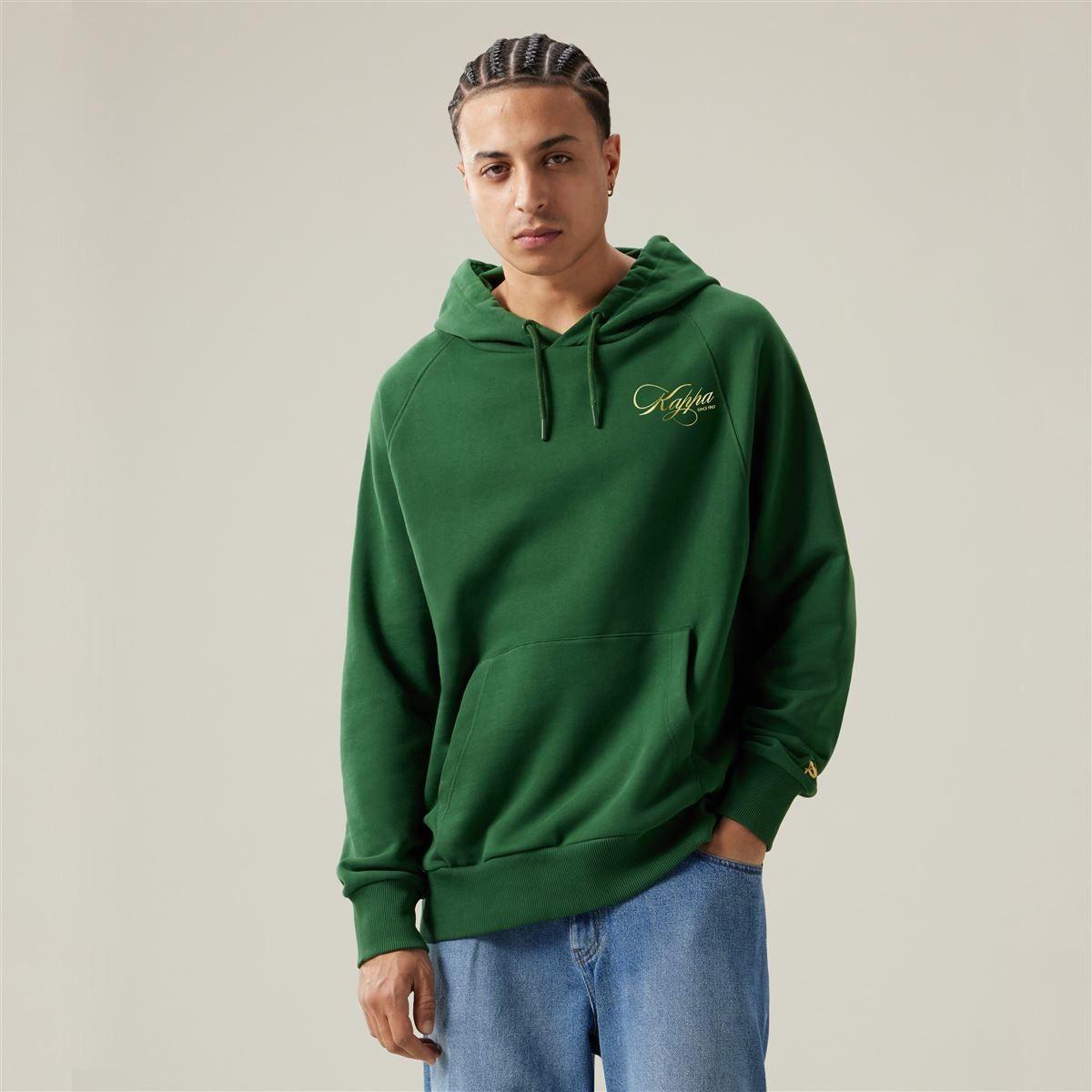 Polerón Kappa Men Authentic Oversize Nilufer Green Yellow Gold Rick-2