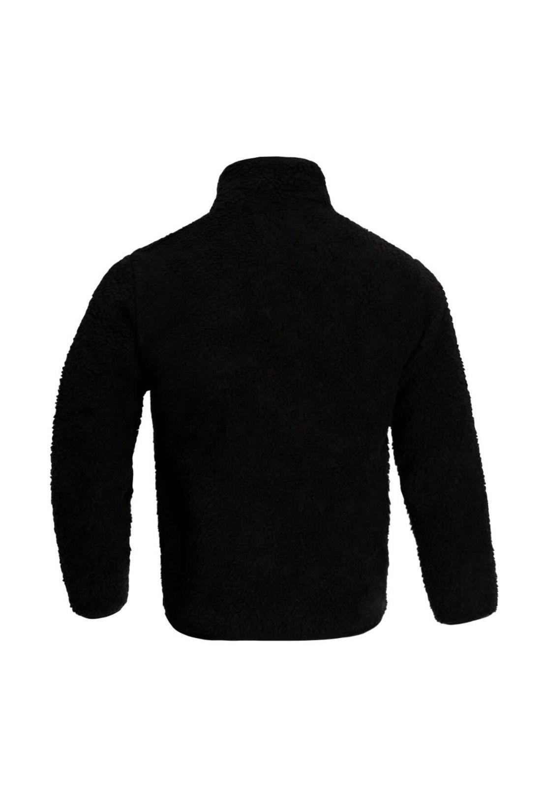 Sherpa Women Full Zipper Black-2