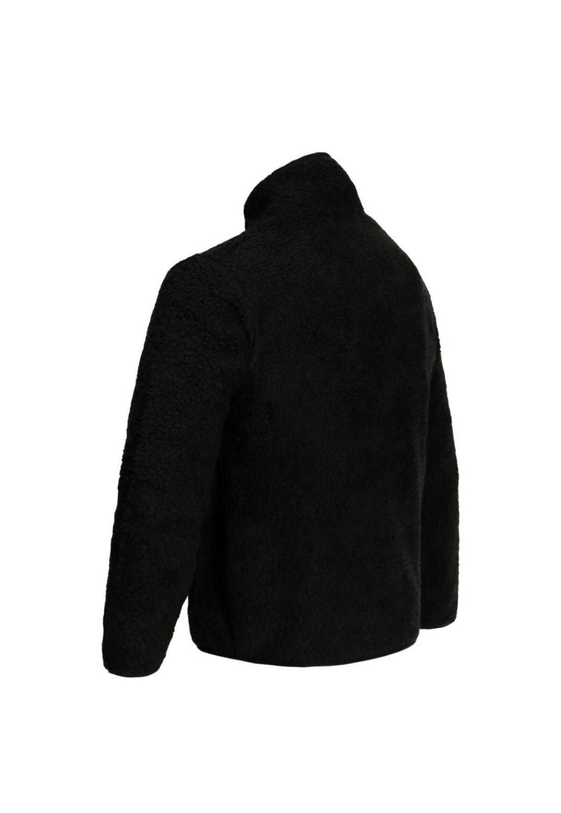 Sherpa Women Full Zipper Black-3