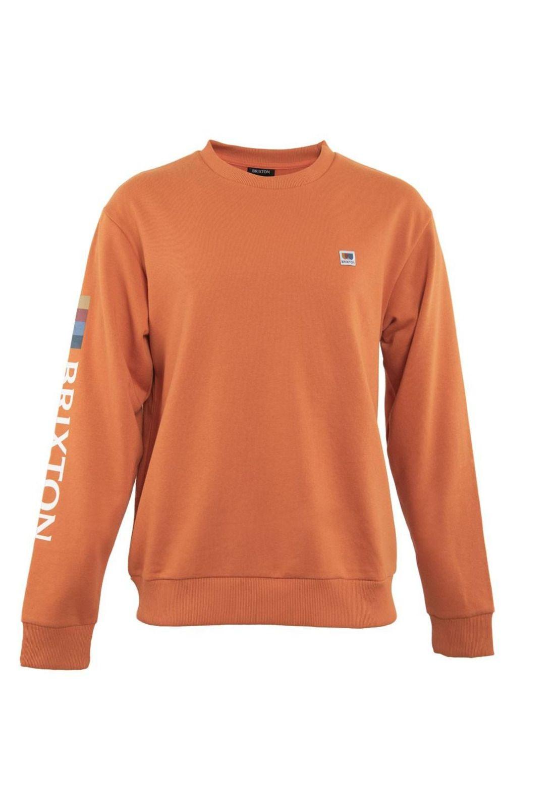 Poleron Men Crew Basic Orange-0