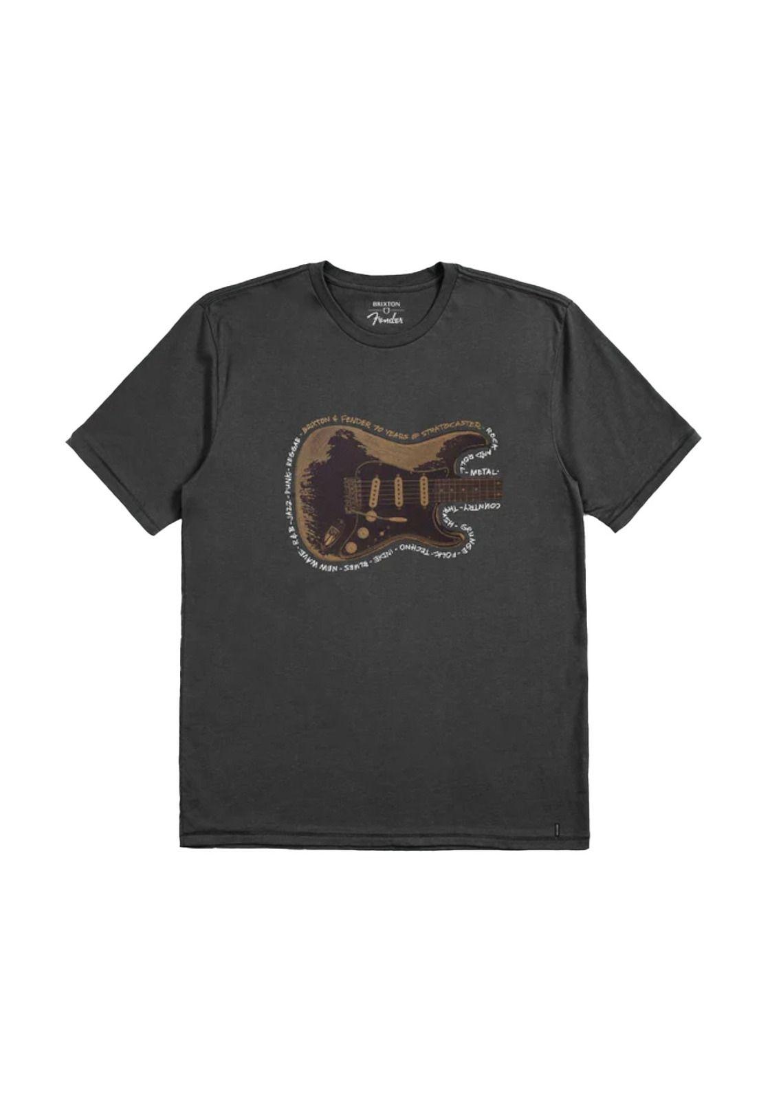 Polera Brixton Fender Strat Black-0