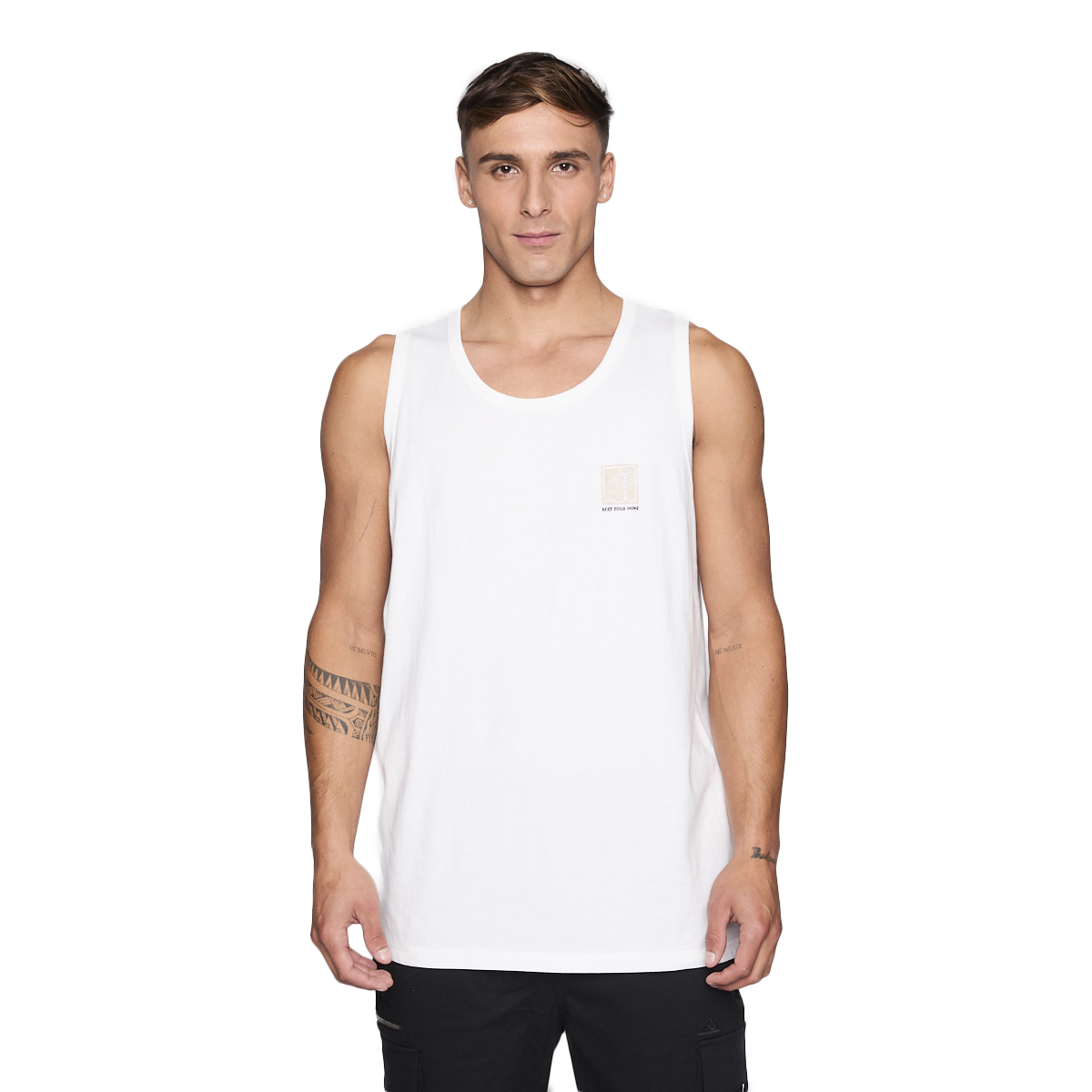 Polera Tank Reef Men White-0