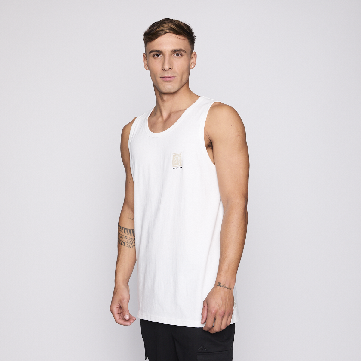 Polera Tank Reef Men White-1