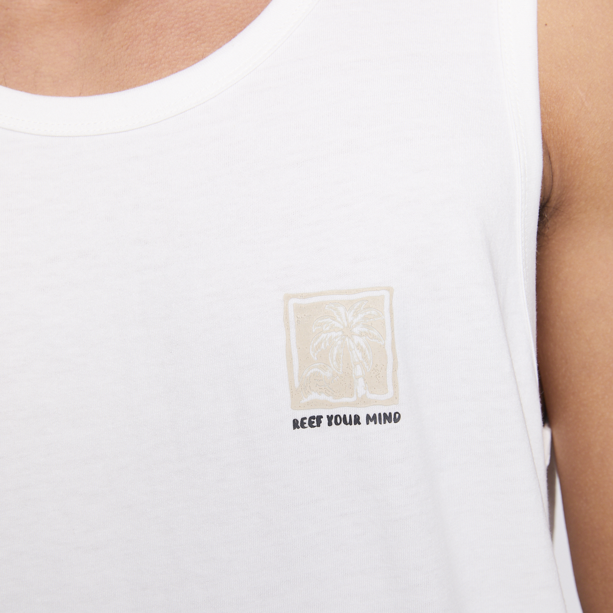 Polera Tank Reef Men White-4