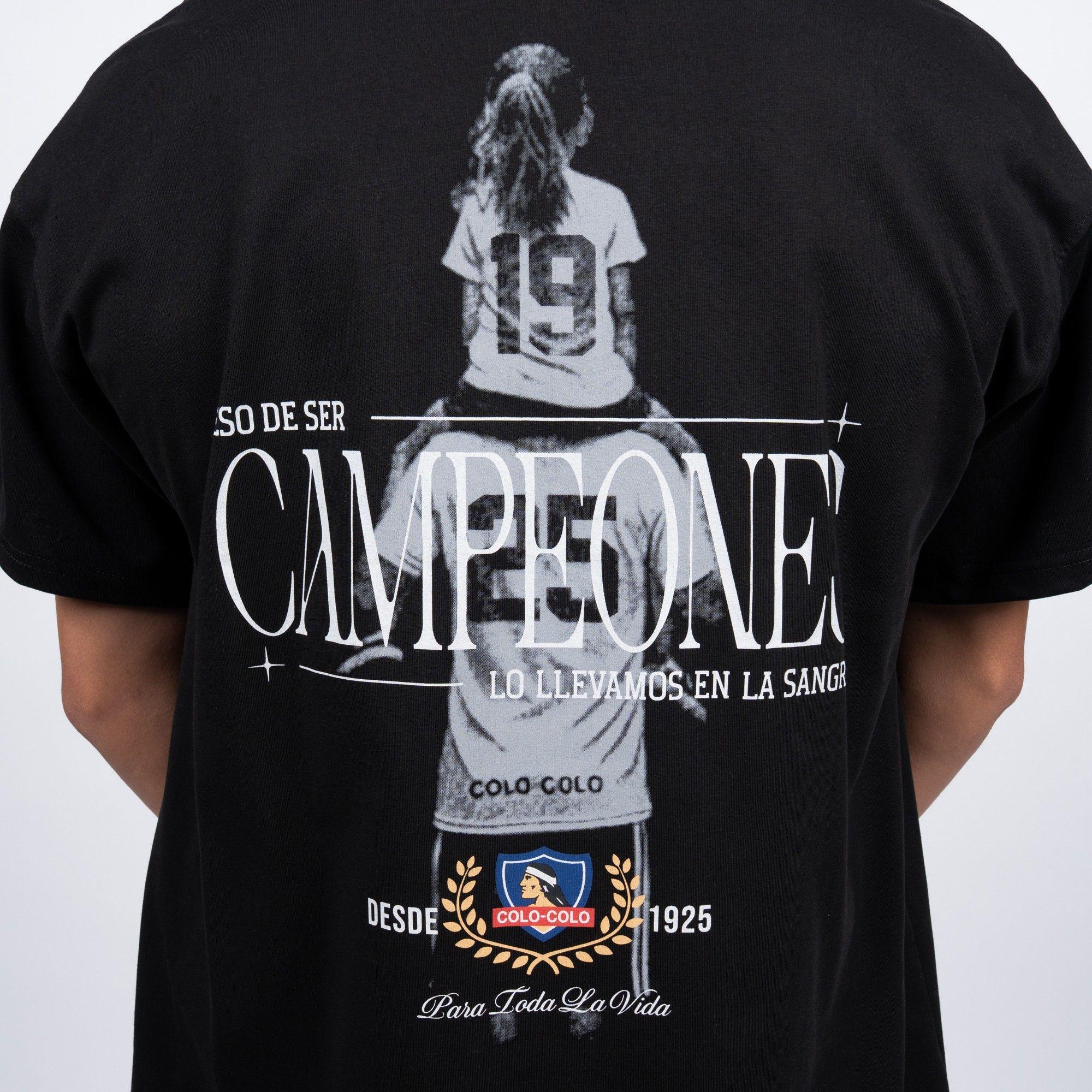 Polera Colo-Colo Urbano "CAMPEONES" Negro-3