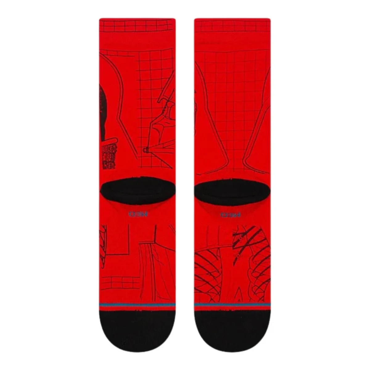 Stance Sock Men Vader Star Wars Crew Red-2