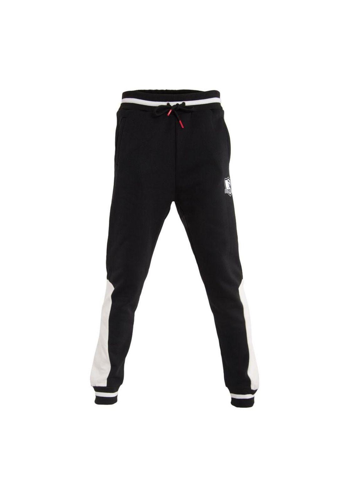 Pantalón Colo Colo Urbano Black And White Escudo-0