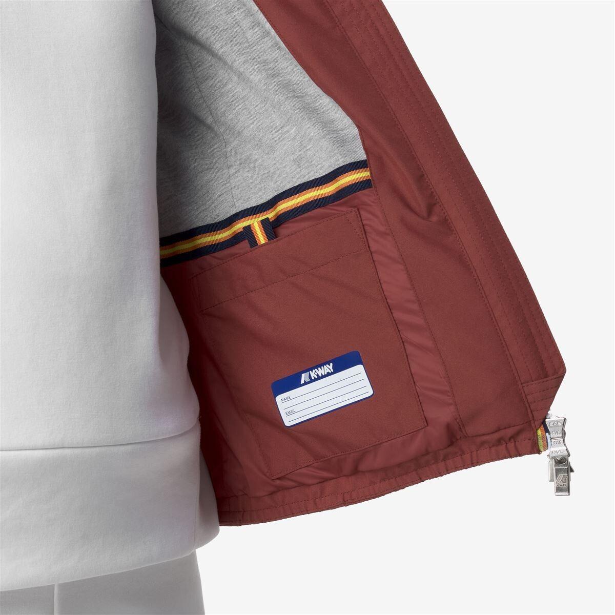 Chaqueta Women Impermeable Lily Stretch Poly Red Brownish-4