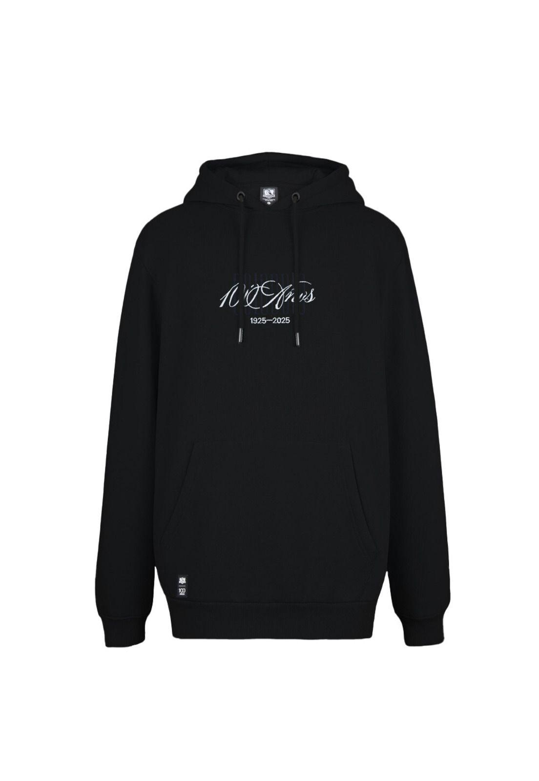 Polerón Colo Colo Urbano Hoodie Negro 100 años-0